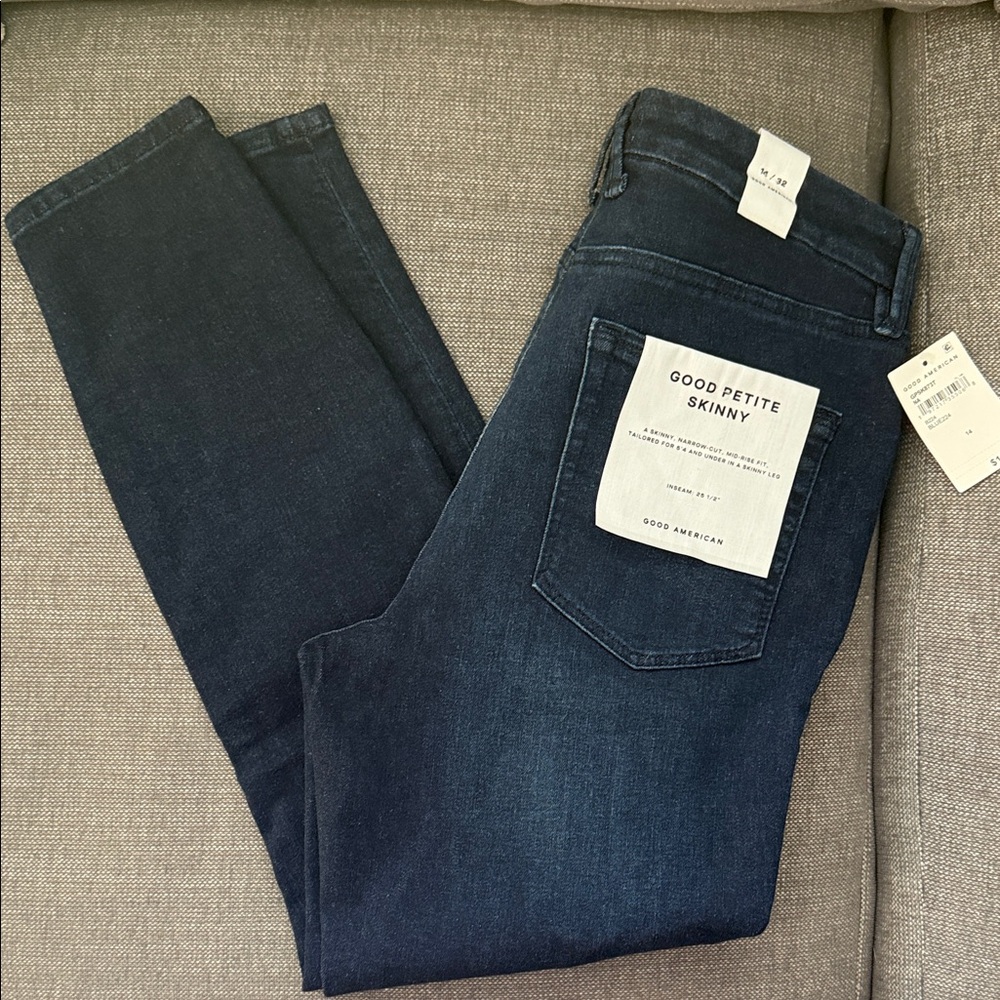 Good American Good Petite Skinny Women’s Dark Blue Jeans
